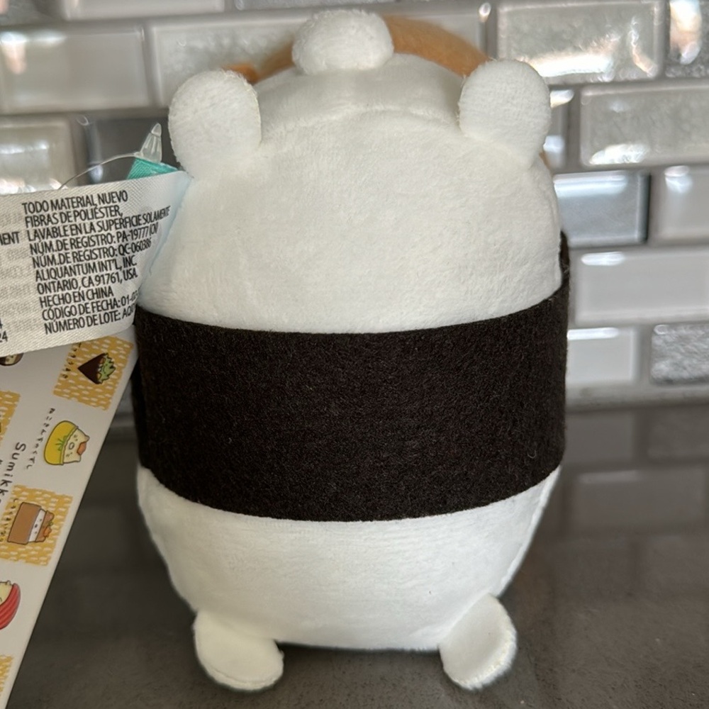 San-X Sumikkogurashi Tonkatsu & Shirokuma Sushi Plush / Kawaii / 6” / Rare / NEW - Picture 10 of 14